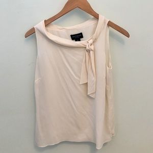 NWT Ivory-Cream Silk Blouse **6P* Sleeveless ** Ann Taylor Petite